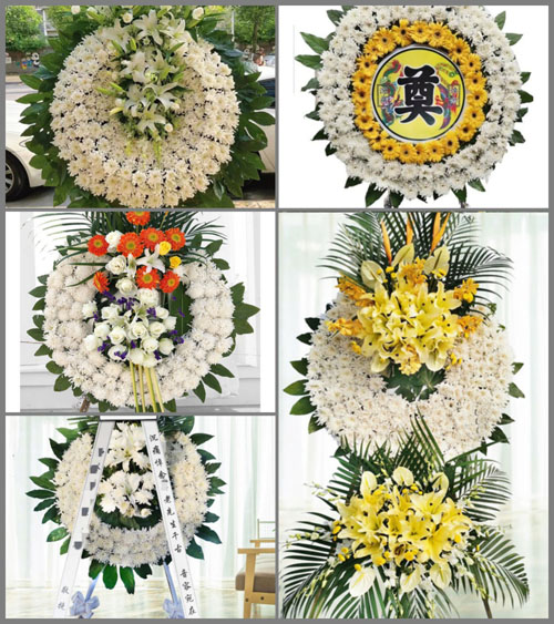四川成都新都区新民镇金牛村花圈速递